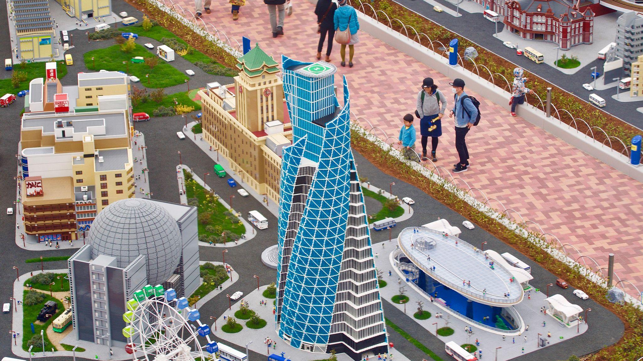 Miniland installation, built with LEGO-bricks in Legoland Japan Resort, Nagoya