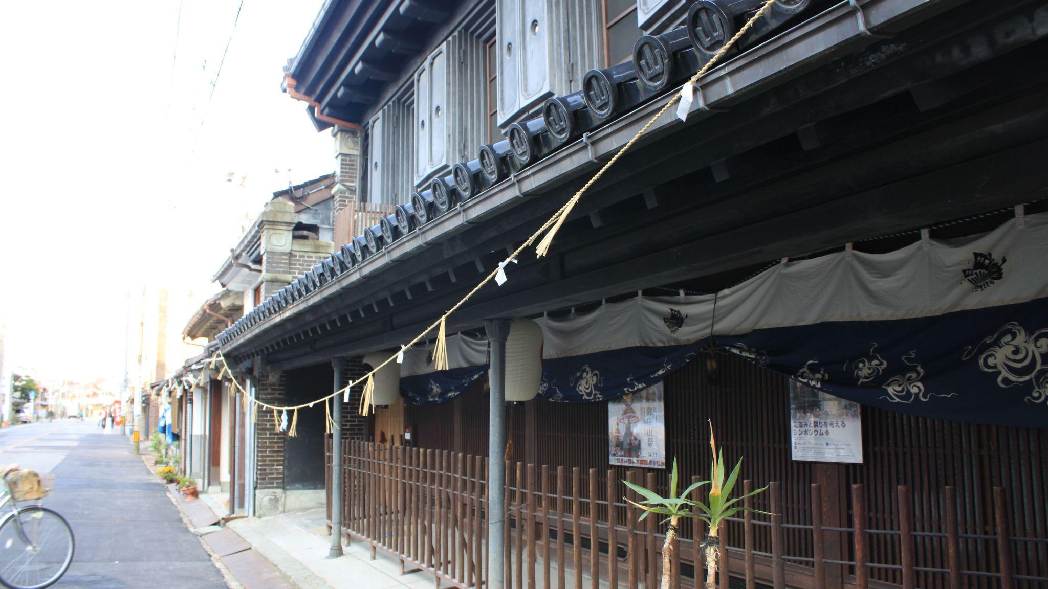 Old buildings in the Yamatousuji Traditional Buildings Preservation District