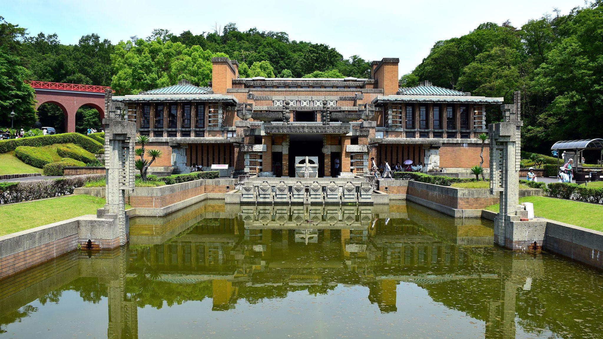 Main Entrance Hall and Lobby of the Imperial Hotel at Meiji-mura in Inuyama