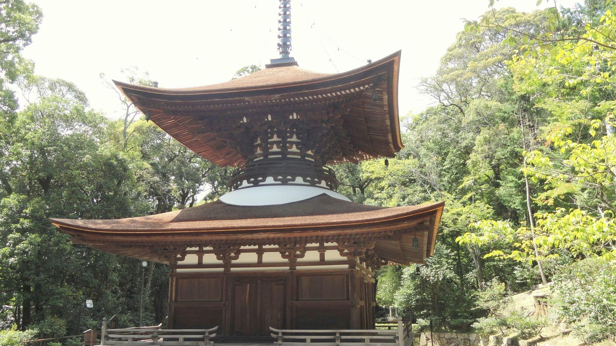 Tahōtō: Two-Story Pagoda at Ishiyama-dera temple in Otsu