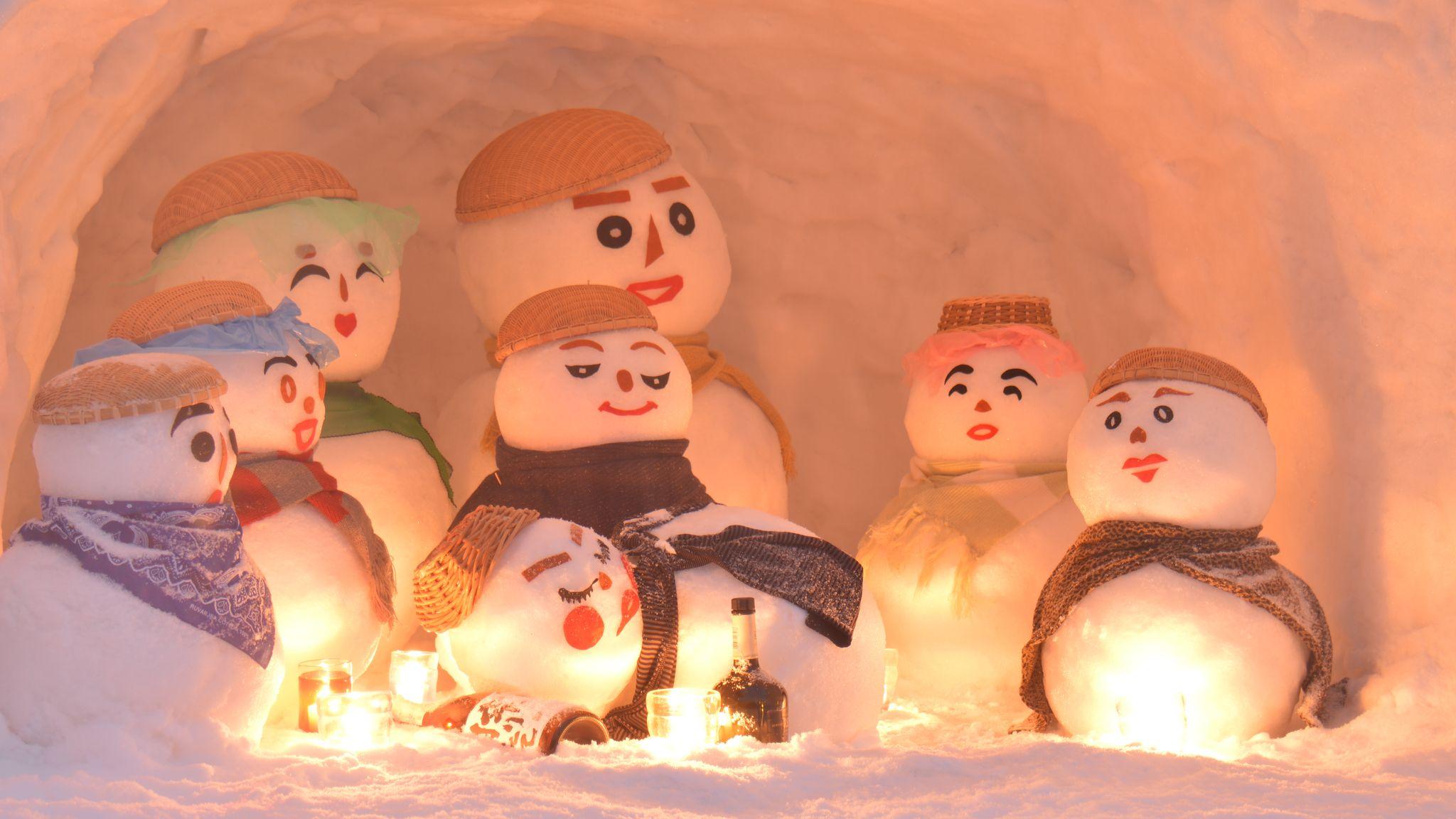 Snowmen of the Hakusan Snowman Festival