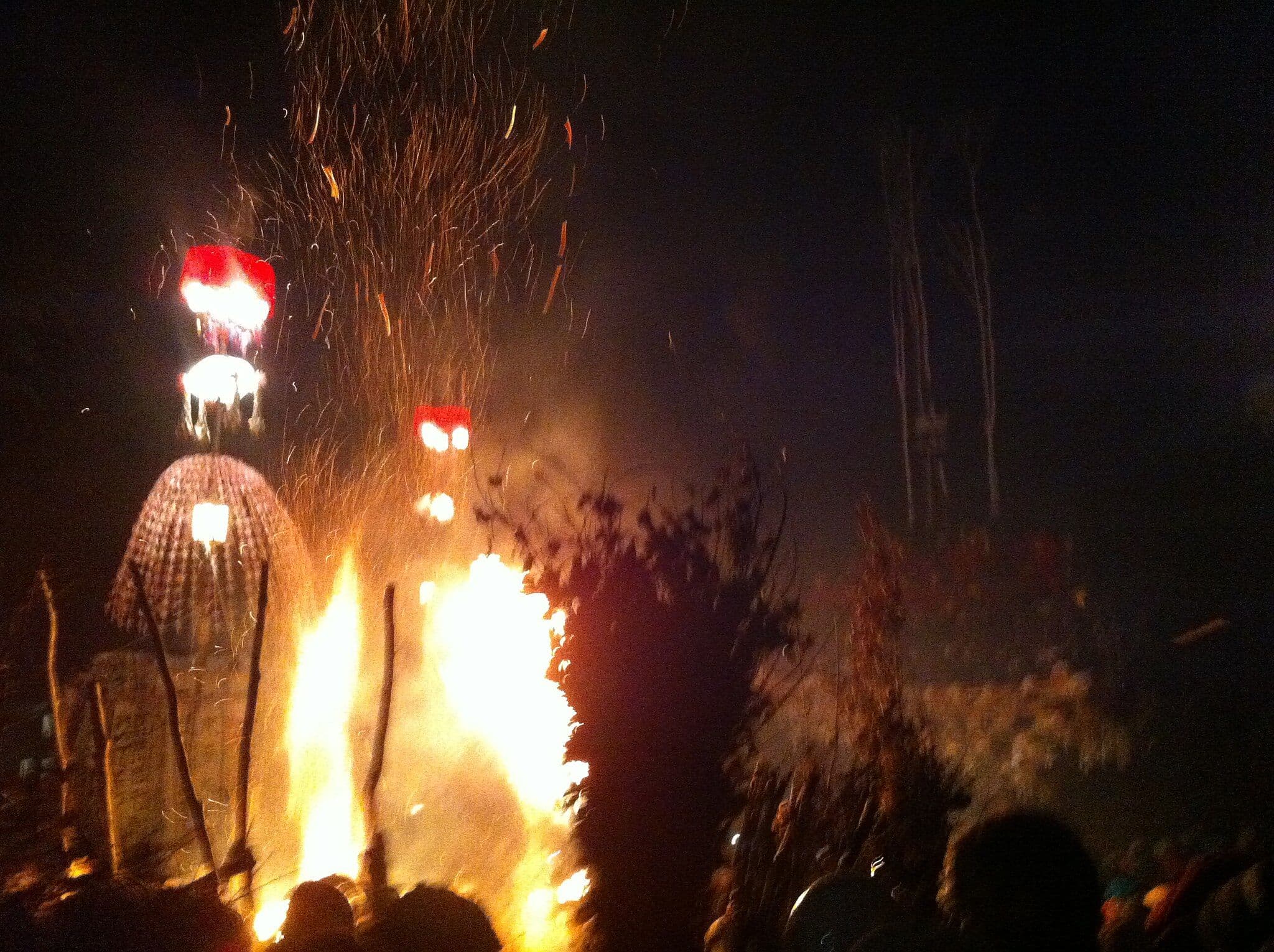 Fire Ritual at the Nozawa Onsen Dōsojin Festival
