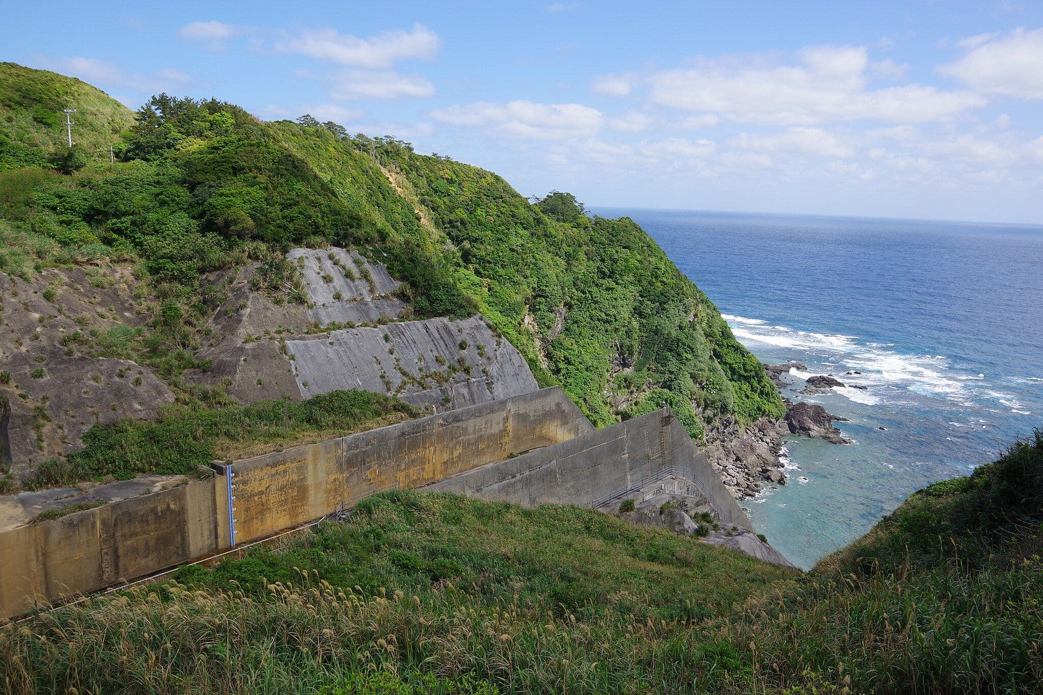 Fukuji Dam spillway