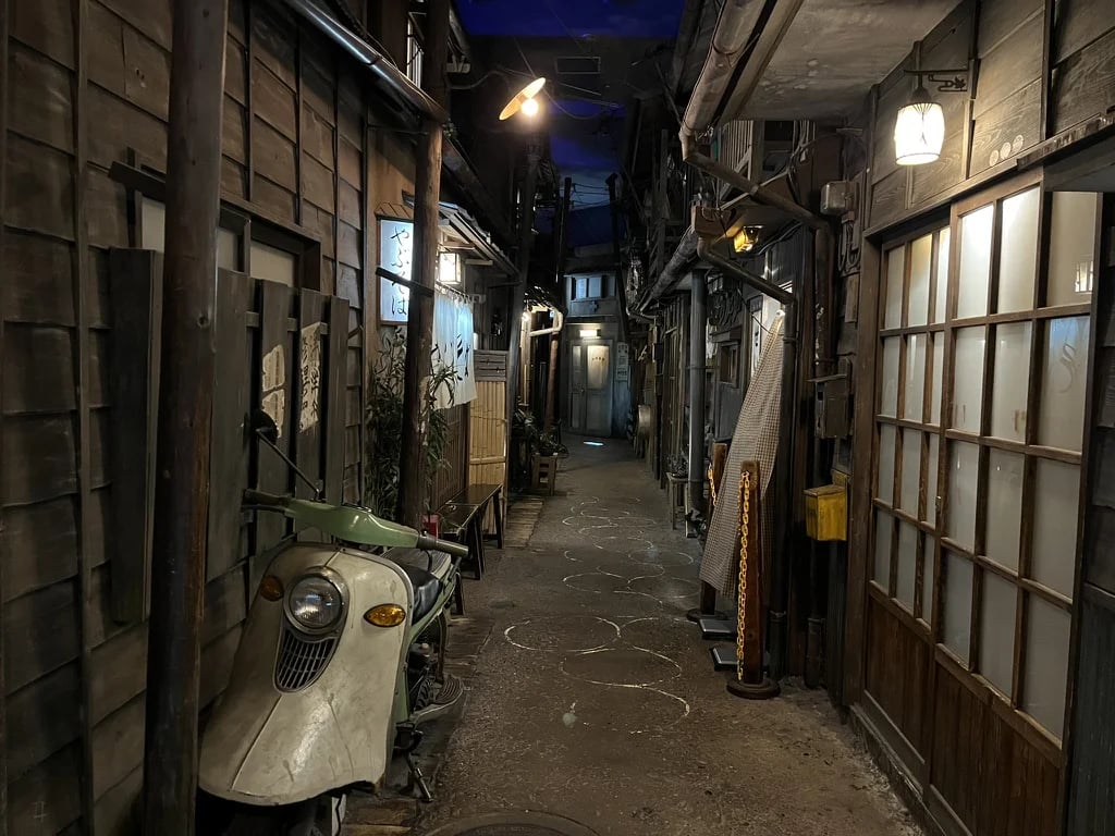 A Showa-style alley at the Shin-Yokohama Ramen Museum