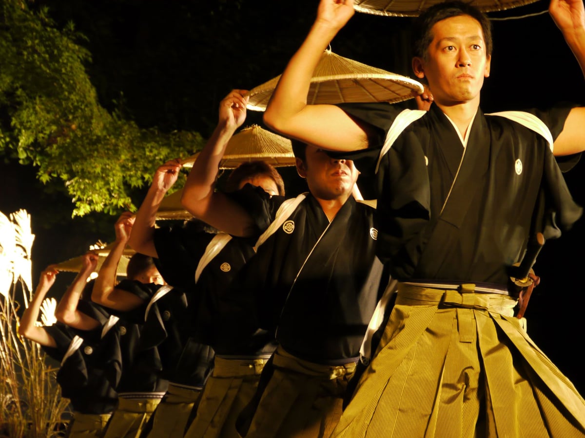 Dance performance at the Gokayama Mugiya Festival