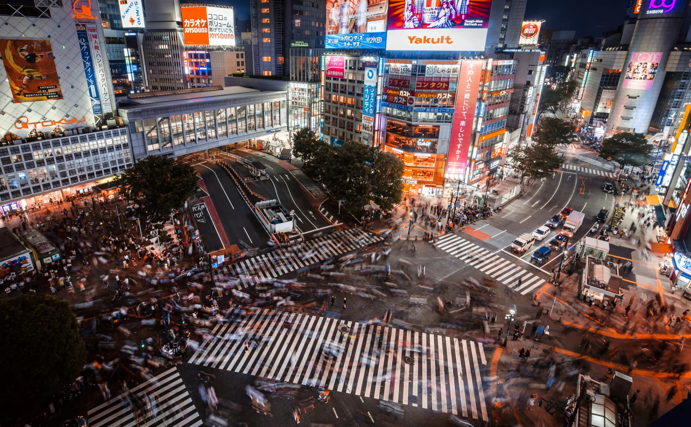 Shibuya Crossing in Shibuya, Tokyo