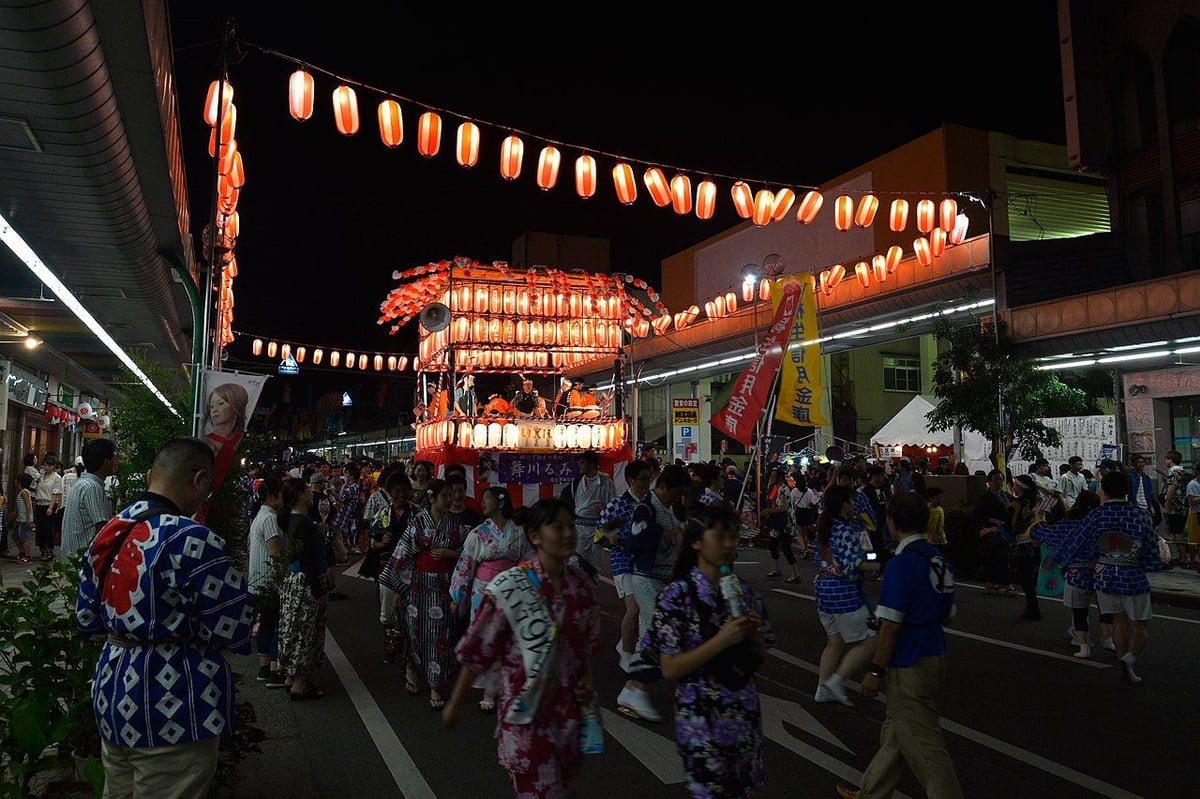 Parade at the Kiryū Yagi-bushi Festival