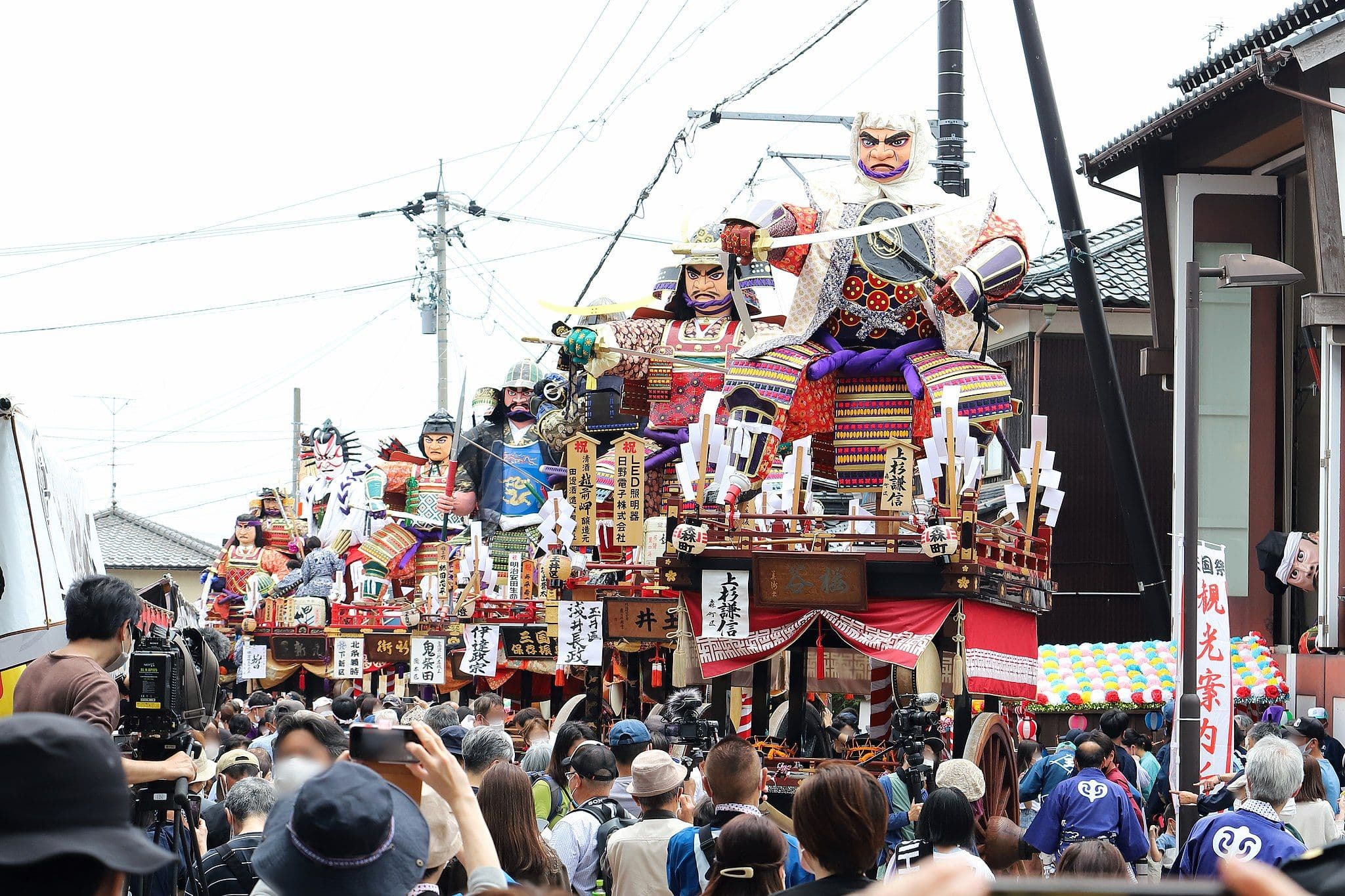 Mikuni floats at the Mikuni Shrine Festival