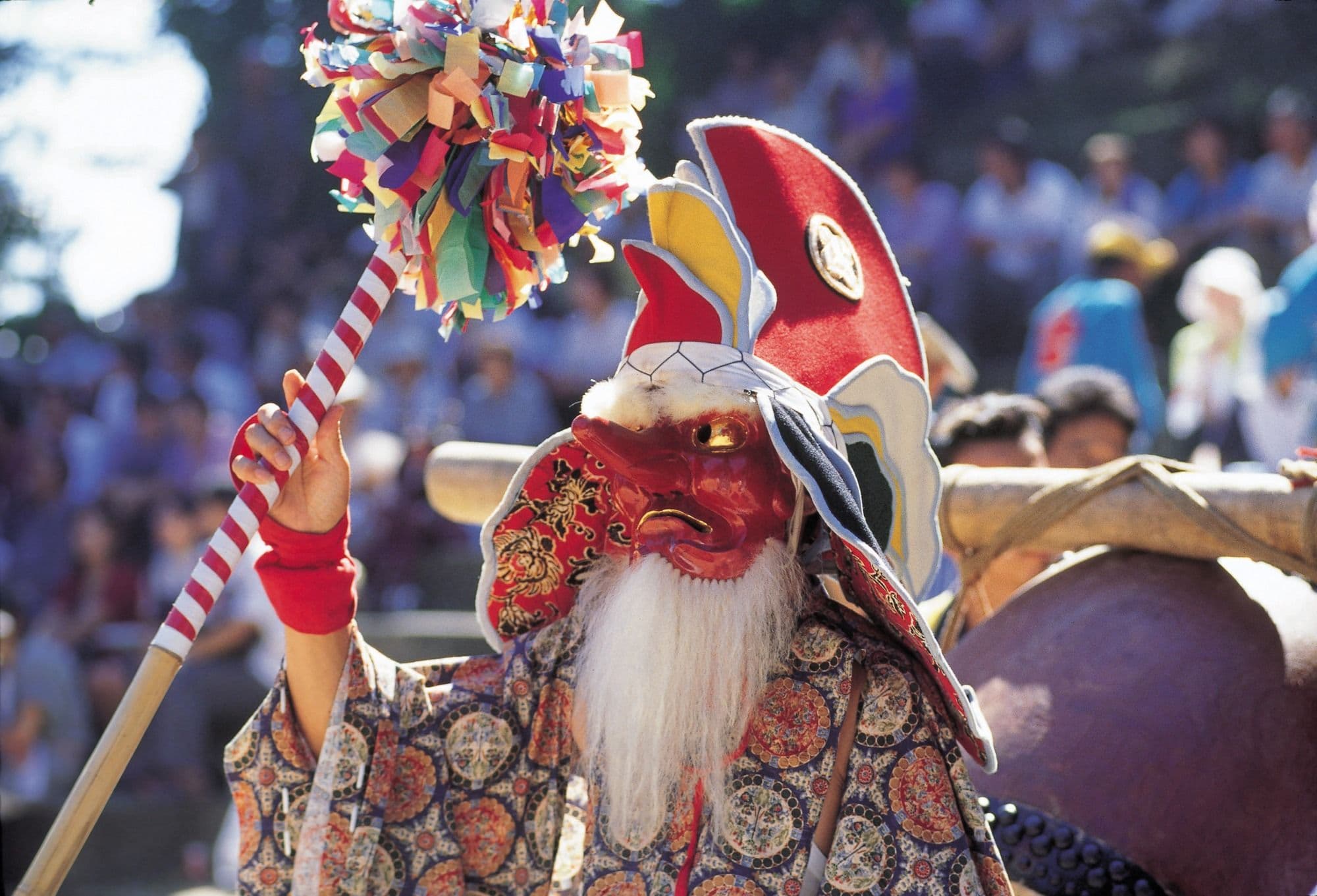 Sarutahiko at Okuma Kabuto Festival in Nanao