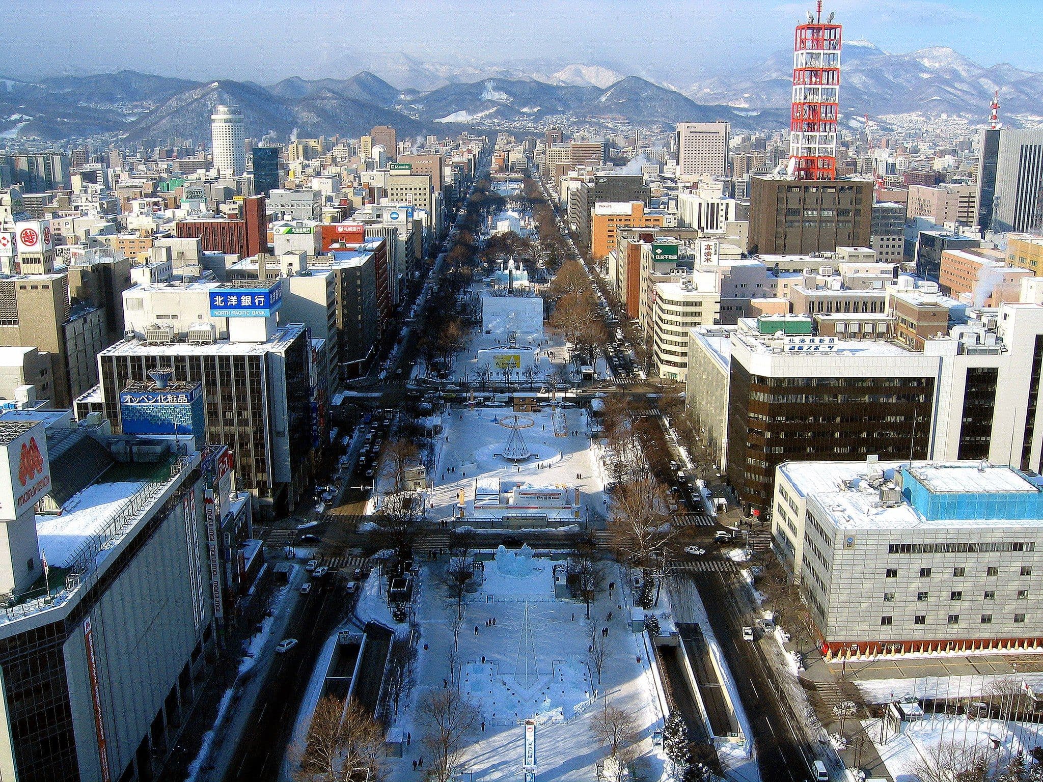 Odori Park in Winter